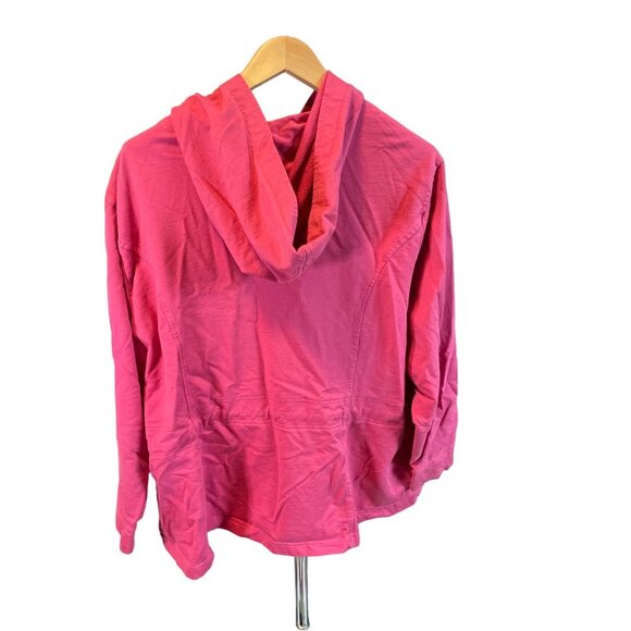 Westbound Woman Pink Full Zip Hooded Jacket Sz 2X - Picture 2 of 8